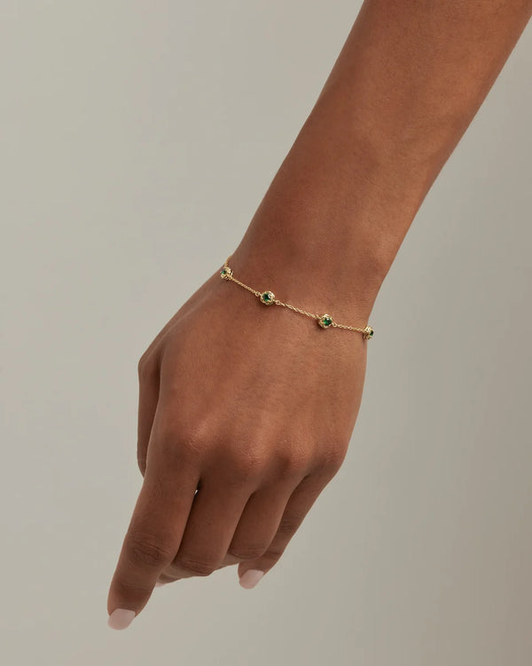 DEPTH OF YOU BRACELET in 18K Gold Vermeil from By Charlotte