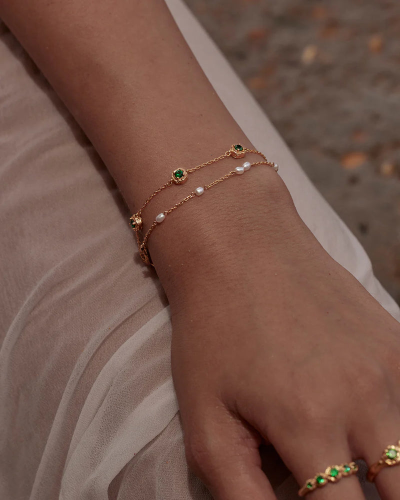 DEPTH OF YOU BRACELET in 18K Gold Vermeil from By Charlotte
