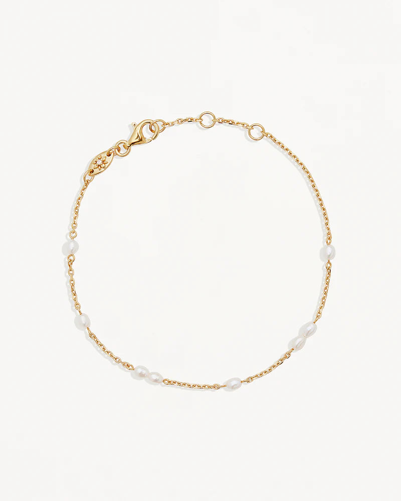 SERENE DREAMS PEARL BRACELET in 18K Gold Vermeil from By Charlotte