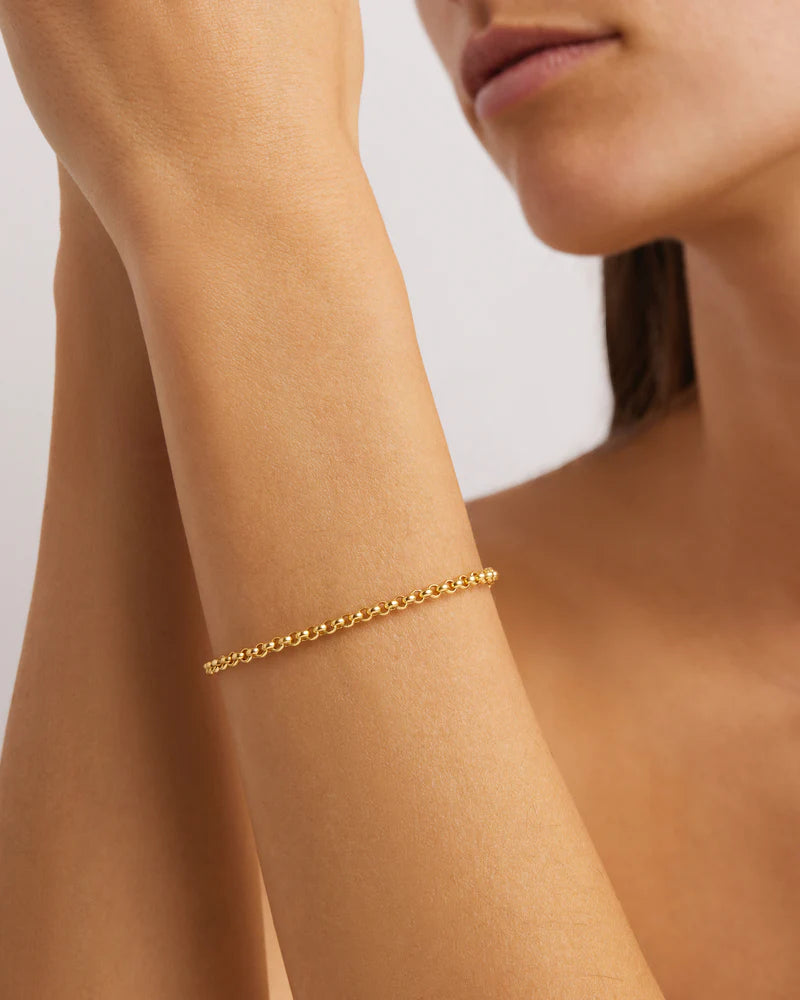 BELCHER CHAIN BRACELET in 18K Gold Vermeil from By Charlotte