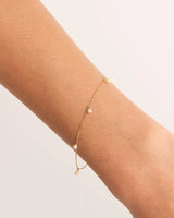 PEACE LOVER BRACELET in 14k Gold Vermeil from By Charlotte