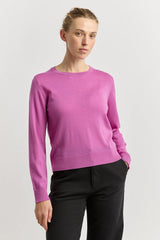 EXTRA FINE KNIT CREW in Ultraviolet by Toorallie