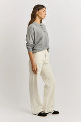 FINE JERSEY POLO in Light Ash by Toorallie