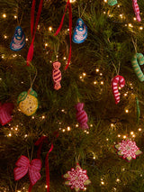 Christmas Decoration Bon Bon in Pink Beaded by Bonnie and Neil