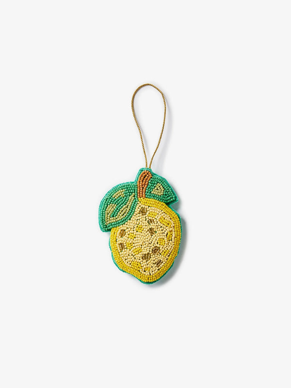 Christmas Decoration in Lemon Yellow Beaded by Bonnie and Neil