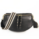 CROSSOVER LEATHER OBSESSED BAG | Black - Darling & Domain