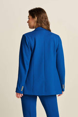 POM BLAZER in Pique Ink Blue from POM Amsterdam