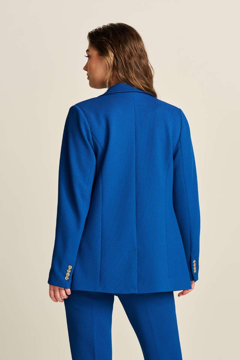 POM BLAZER in Pique Ink Blue from POM Amsterdam