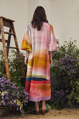 Bohemian Traders Tapestry Kaftan dress in Blossom print.  Available from Darling and Domain