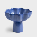 Pedestal Bowl in Sun Blue by &Klevering