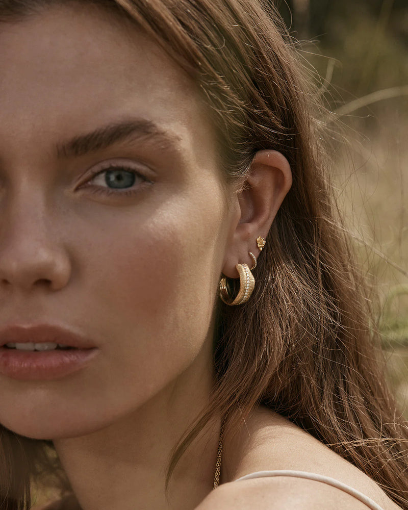 By Charlotte Bloom Within Stud Earrings in 18K Gold Vermeil