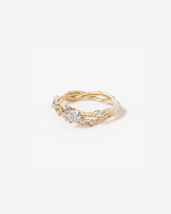 By Charlotte No Rain No Flowers Ring in 18K Gold Vermeil