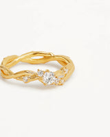 By Charlotte No Rain No Flowers Ring in 18K Gold Vermeil