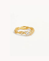 By Charlotte No Rain No Flowers Ring in 18K Gold Vermeil