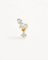 By Charlotte No Rain No Flowers Stud Earrings in 18K Gold Vermeil