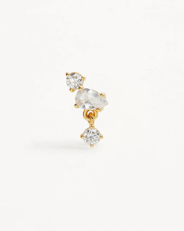 By Charlotte No Rain No Flowers Stud Earrings in 18K Gold Vermeil