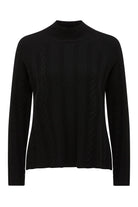 CASHWOOL CABLE JUMPER | Black - Darling & Domain