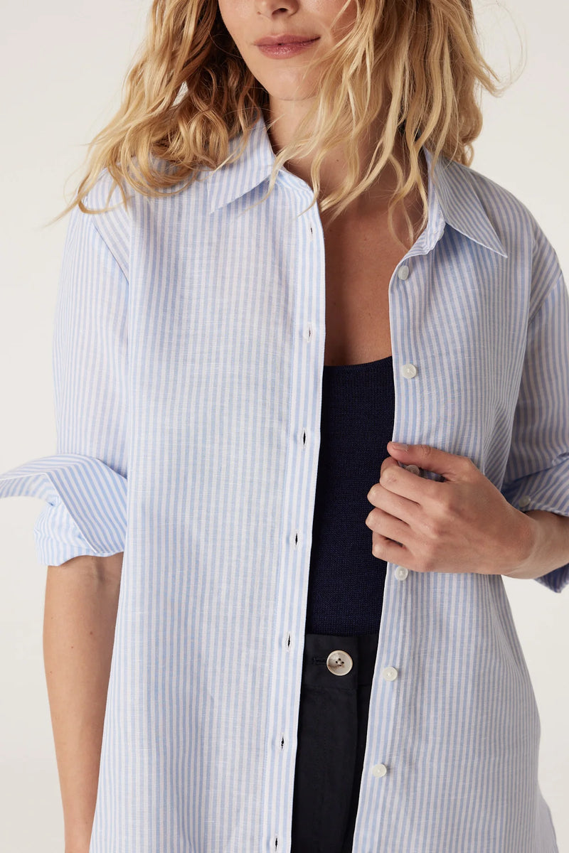 HENRI SHIRT | Pale Blue Stripe