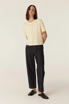 PIMA BOXY TEE | Yellow - Darling & Domain