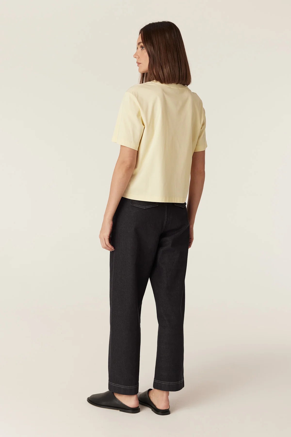 PIMA BOXY TEE | Yellow - Darling & Domain