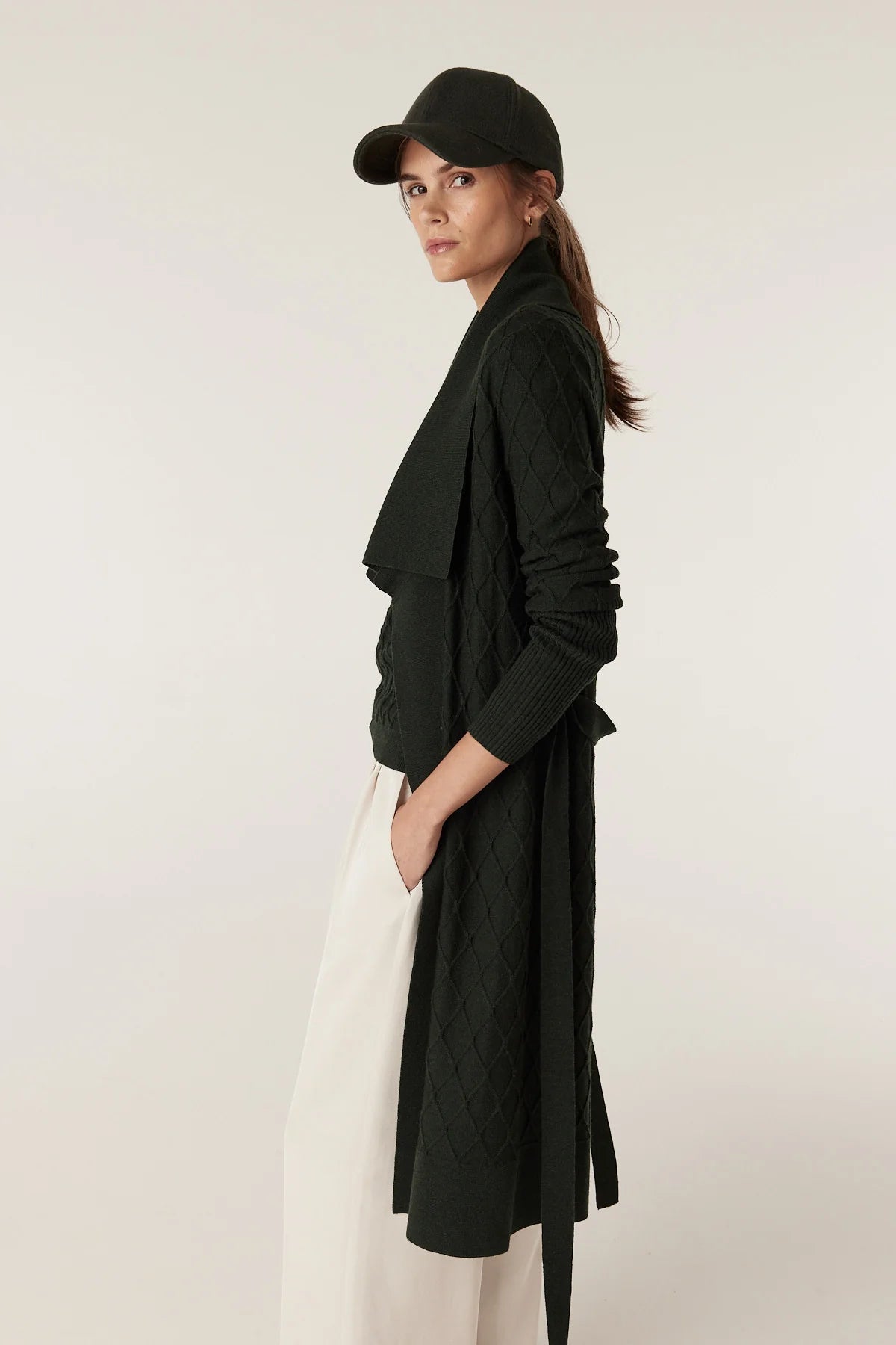 THE VICTORIA MERINO CARDIGAN | Moss - Darling & Domain