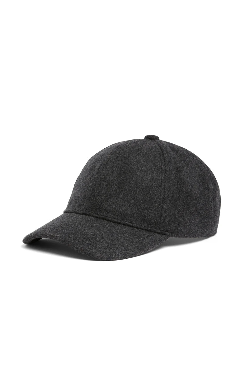 WOOL CASHMERE CAP | Charcoal