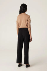 TENCEL V NECK JUMPER | Latte