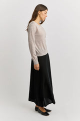 EXTRA FINE KNIT CREW in Light Oat by Toorallie