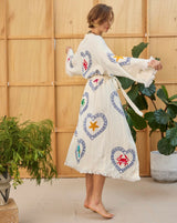 NATURAL LONG ROBE | Multi Motif