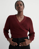 COMPOSURE CARDIGAN in Maroon by Kowtow