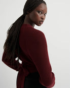 COMPOSURE CARDIGAN in Maroon by Kowtow
