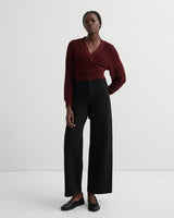 COMPOSURE CARDIGAN in Maroon by Kowtow
