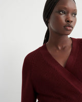 COMPOSURE CARDIGAN in Maroon by Kowtow