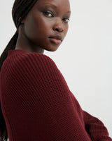 COMPOSURE CARDIGAN in Maroon by Kowtow