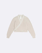 COMPOSURE CARDIGAN in Oat Melange by Kowtow Australia