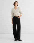 COMPOSURE CARDIGAN in Oat Melange by Kowtow Australia