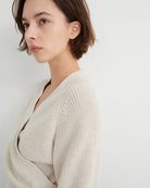 COMPOSURE CARDIGAN in Oat Melange by Kowtow Australia