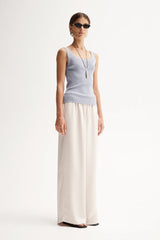 Coralie Knit Top in Dusty Blue by Elka Collective