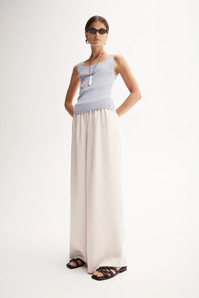 Coralie Knit Top in Dusty Blue by Elka Collective