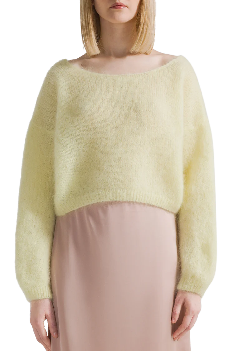 CORNELIA CARDIGAN in Light Yellow by Americandreams