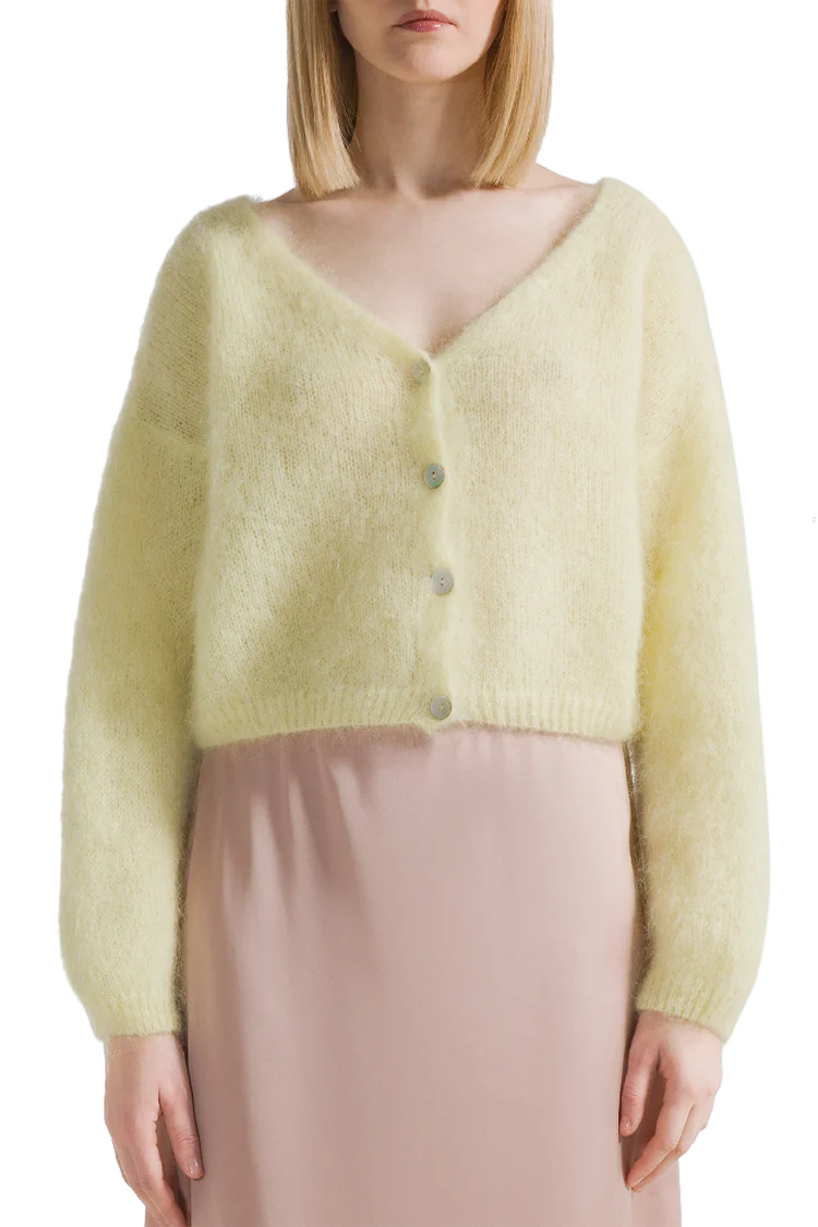 CORNELIA CARDIGAN in Light Yellow by Americandreams