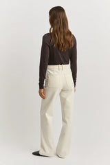 CREW MERINO TEE in Date by Toorallie