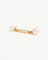 BREATHE PEARL DROP EARRINGS in 18k Gold Vermeil from By Charlotte