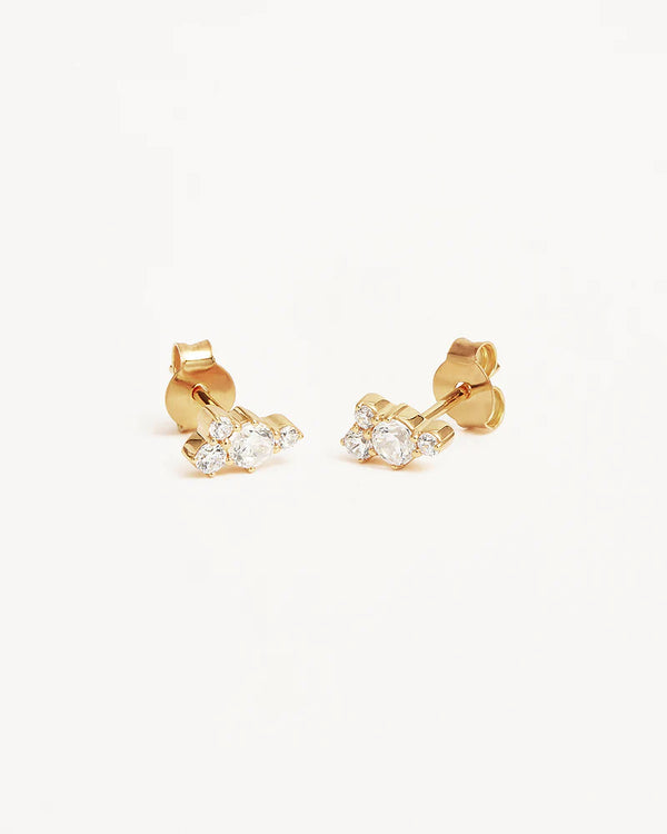 MIST STUD EARRINGS in 18K Gold Vermeil from By Charlotte
