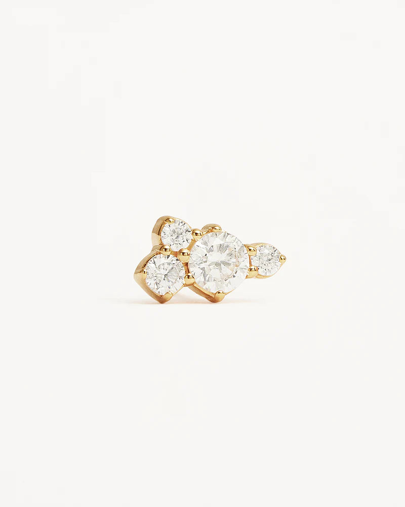 MIST STUD EARRINGS in 18K Gold Vermeil from By Charlotte