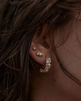 MIST STUD EARRINGS in 18K Gold Vermeil from By Charlotte