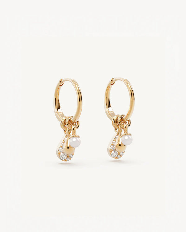 OCEAN MIST HOOPS in 18K Gold Vermeil from By Charlotte