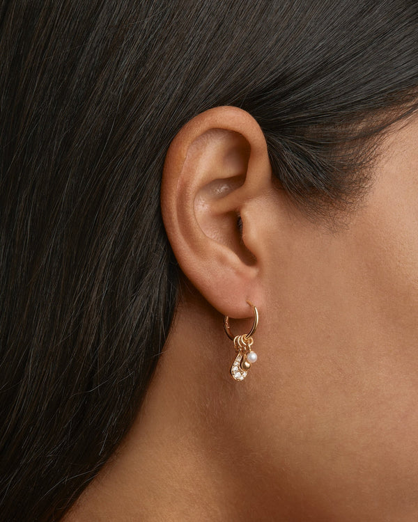 OCEAN MIST HOOPS in 18K Gold Vermeil from By Charlotte