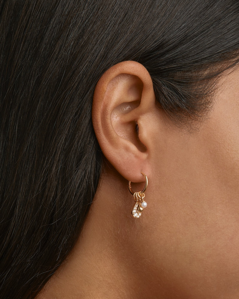 OCEAN MIST HOOPS in 18K Gold Vermeil from By Charlotte