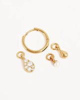 OCEAN MIST HOOPS in 18K Gold Vermeil from By Charlotte